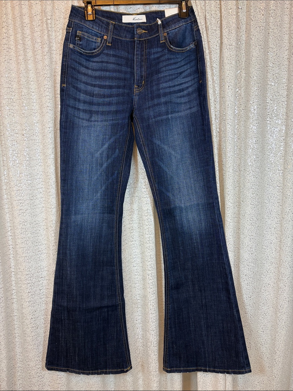 KanCan Midrise Dark Indigo Flare Jeans 9/28